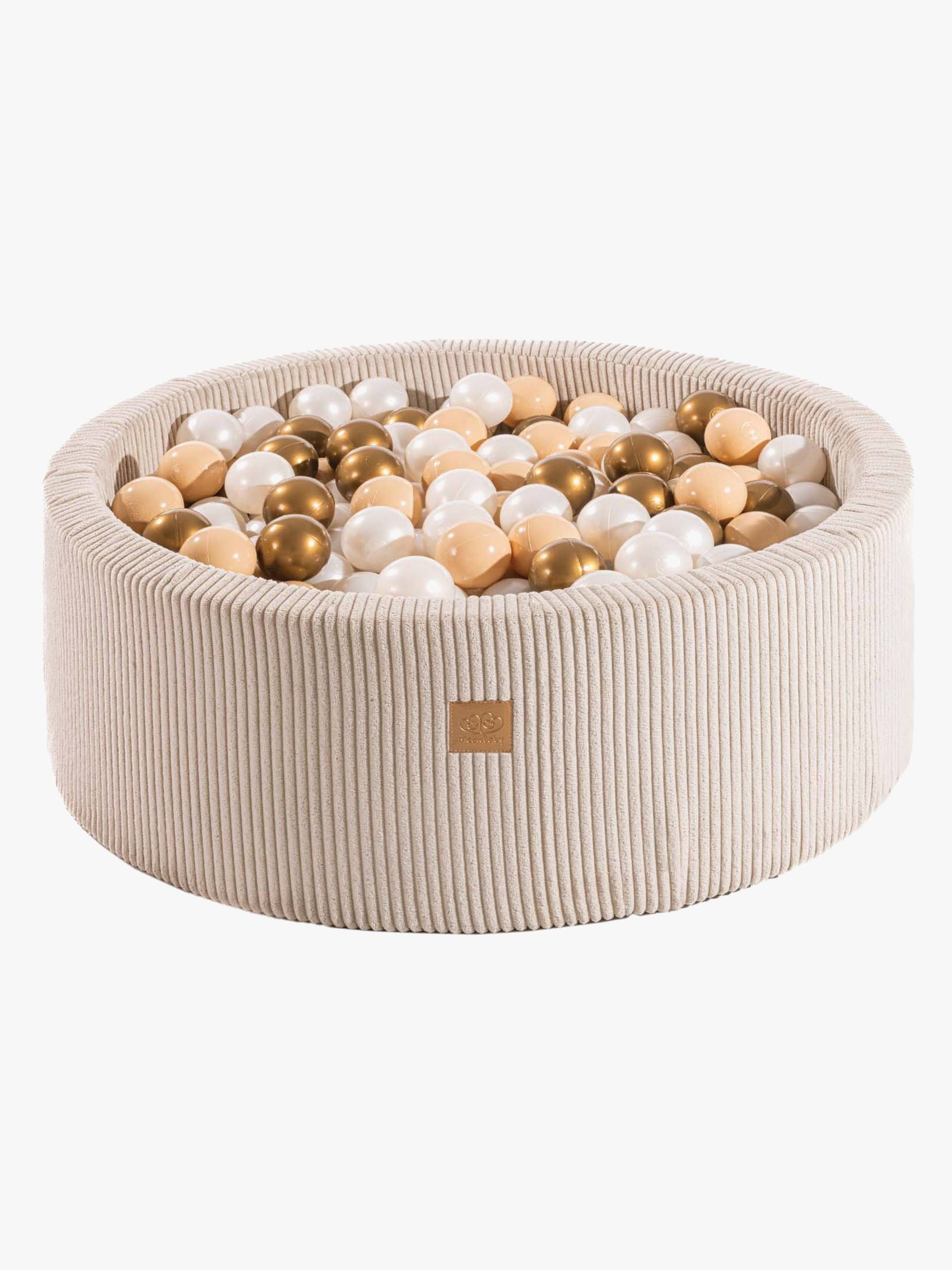 MeowBaby Aesthetic Bällebad Ecru, White/Gold MeowBaby Aesthetic Bällebad Ecru, White/Gold von MeowBaby