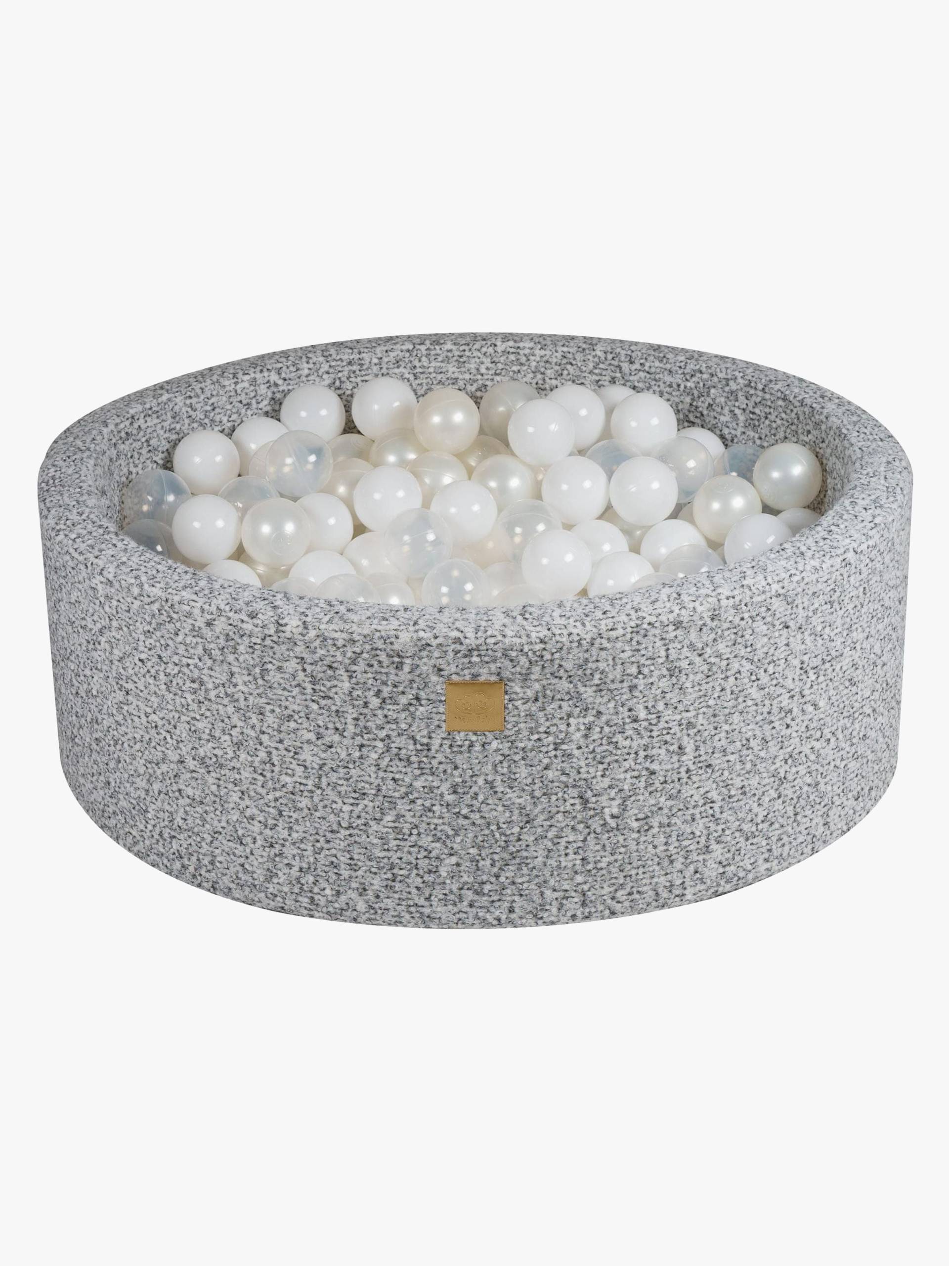 MeowBaby Boucle Rund Bällebad, Marled Grey MeowBaby Boucle Rund Bällebad, Marled Grey von MeowBaby