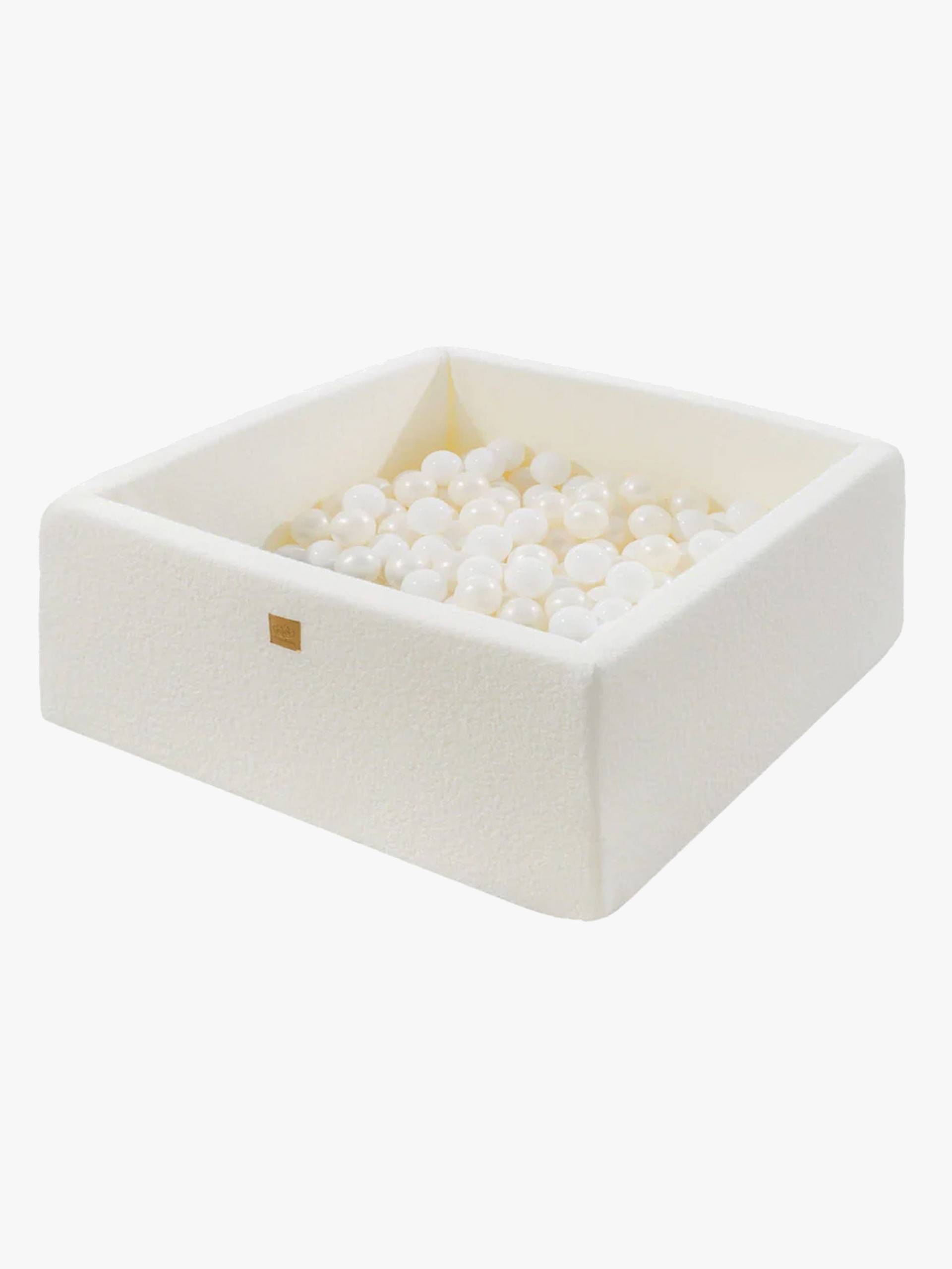 MeowBaby Boucle Square Bällebad, White/White Pearl MeowBaby Boucle Square Bällebad, White/White Pearl von MeowBaby
