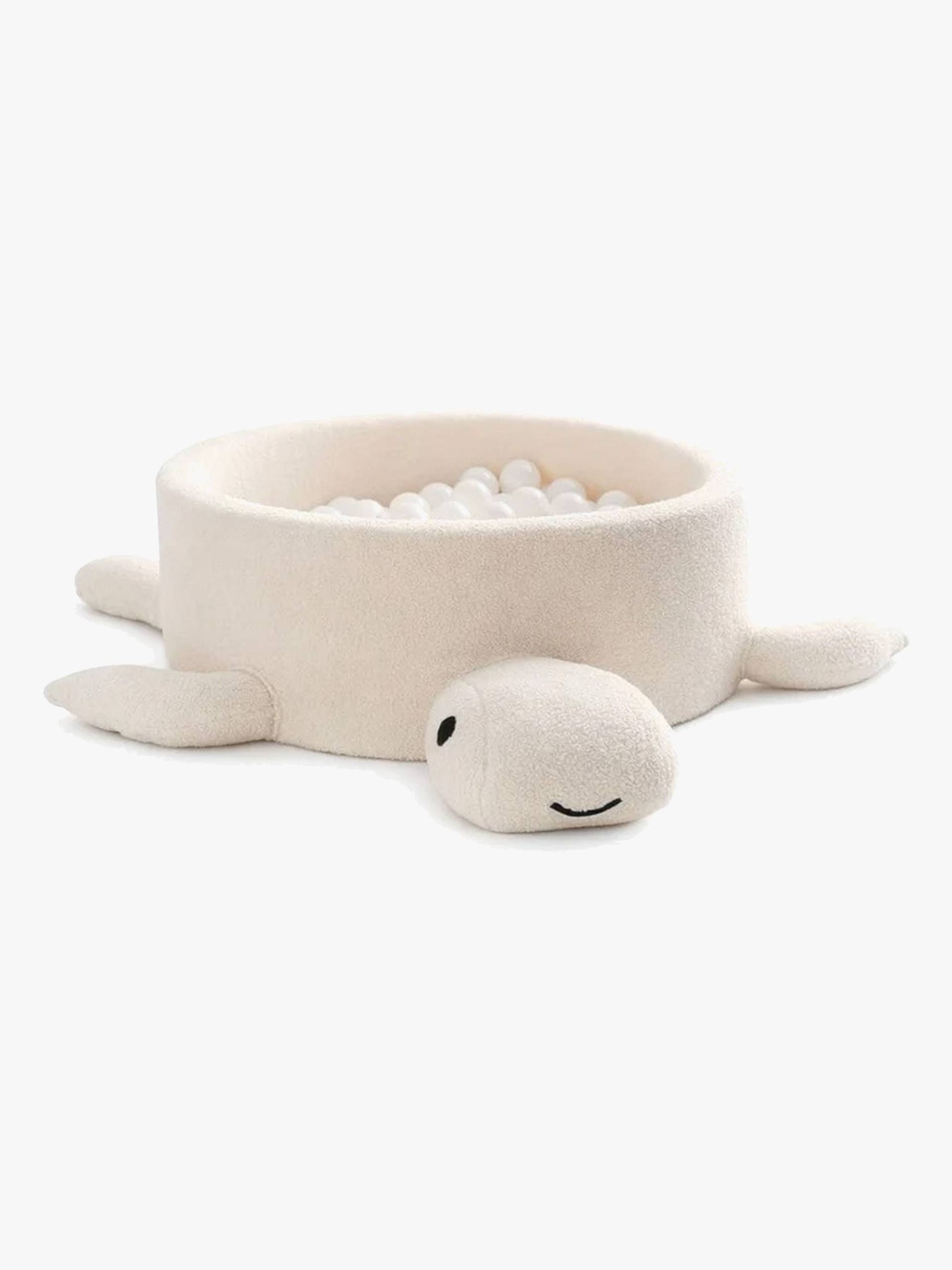 MeowBaby Boucle Turtle Bällebad, Cheesecake Cream Beige MeowBaby Boucle Turtle Bällebad, Cheesecake Cream Beige von MeowBaby