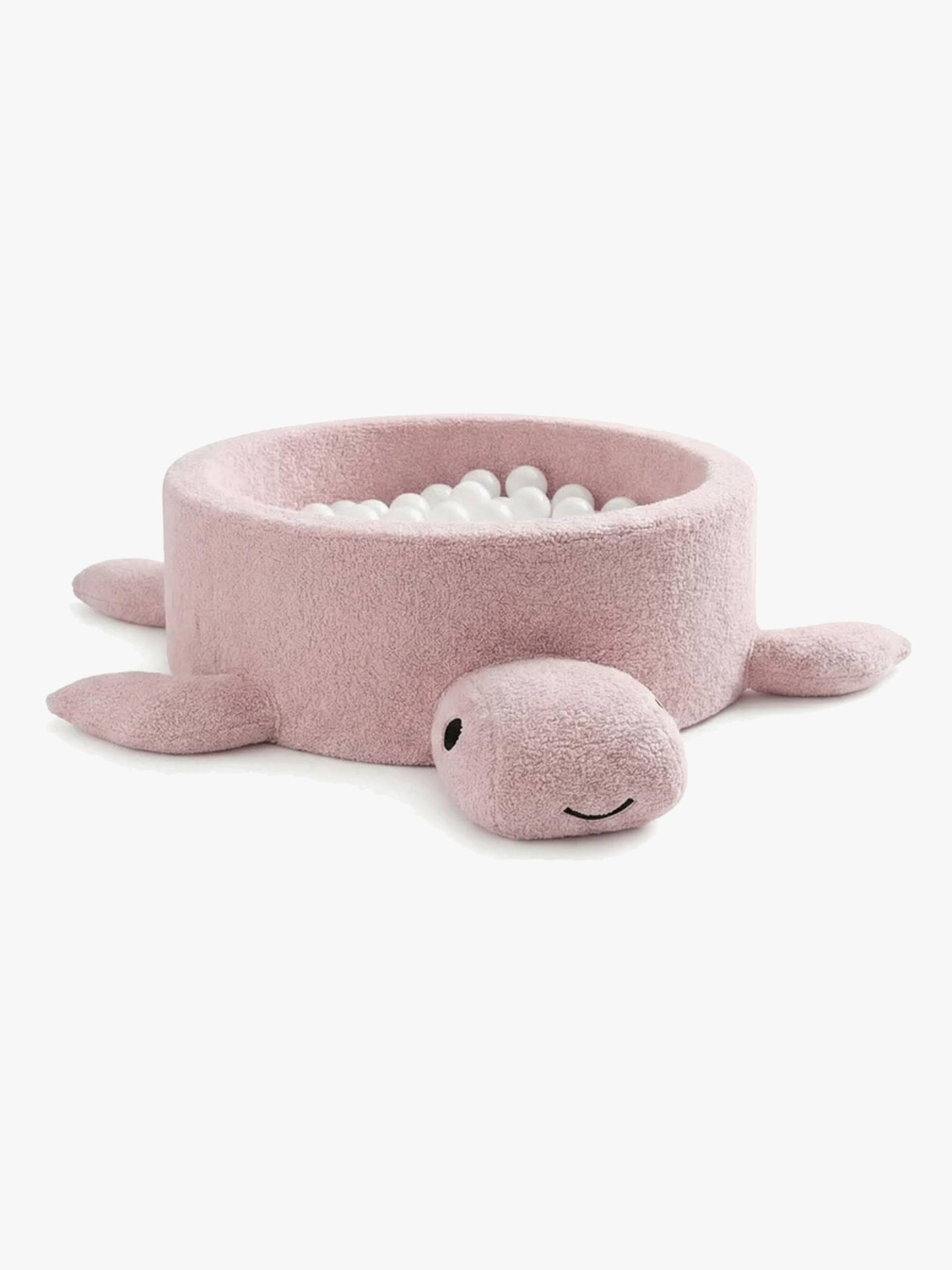 MeowBaby Boucle Turtle Bällebad, Raspberry Glaze Pink MeowBaby Boucle Turtle Bällebad, Raspberry Glaze Pink von MeowBaby