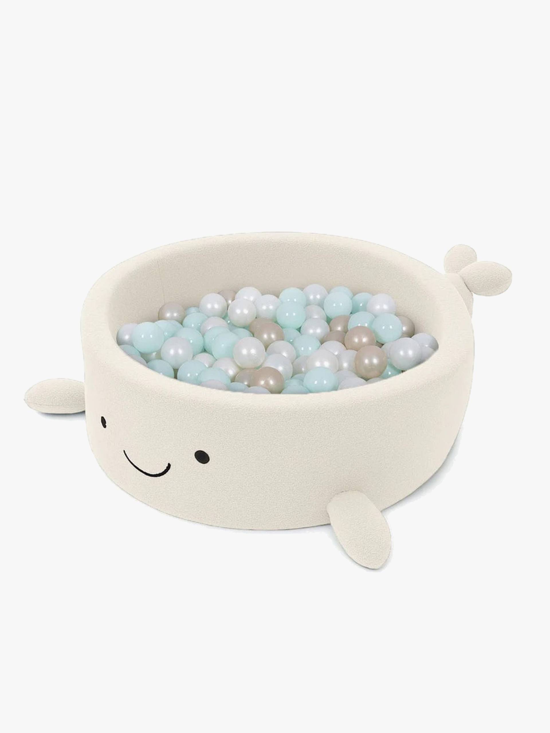 MeowBaby Boucle Whale Bällebad, Cheesecake Cream Beige MeowBaby Boucle Whale Bällebad, Cheesecake Cream Beige von MeowBaby