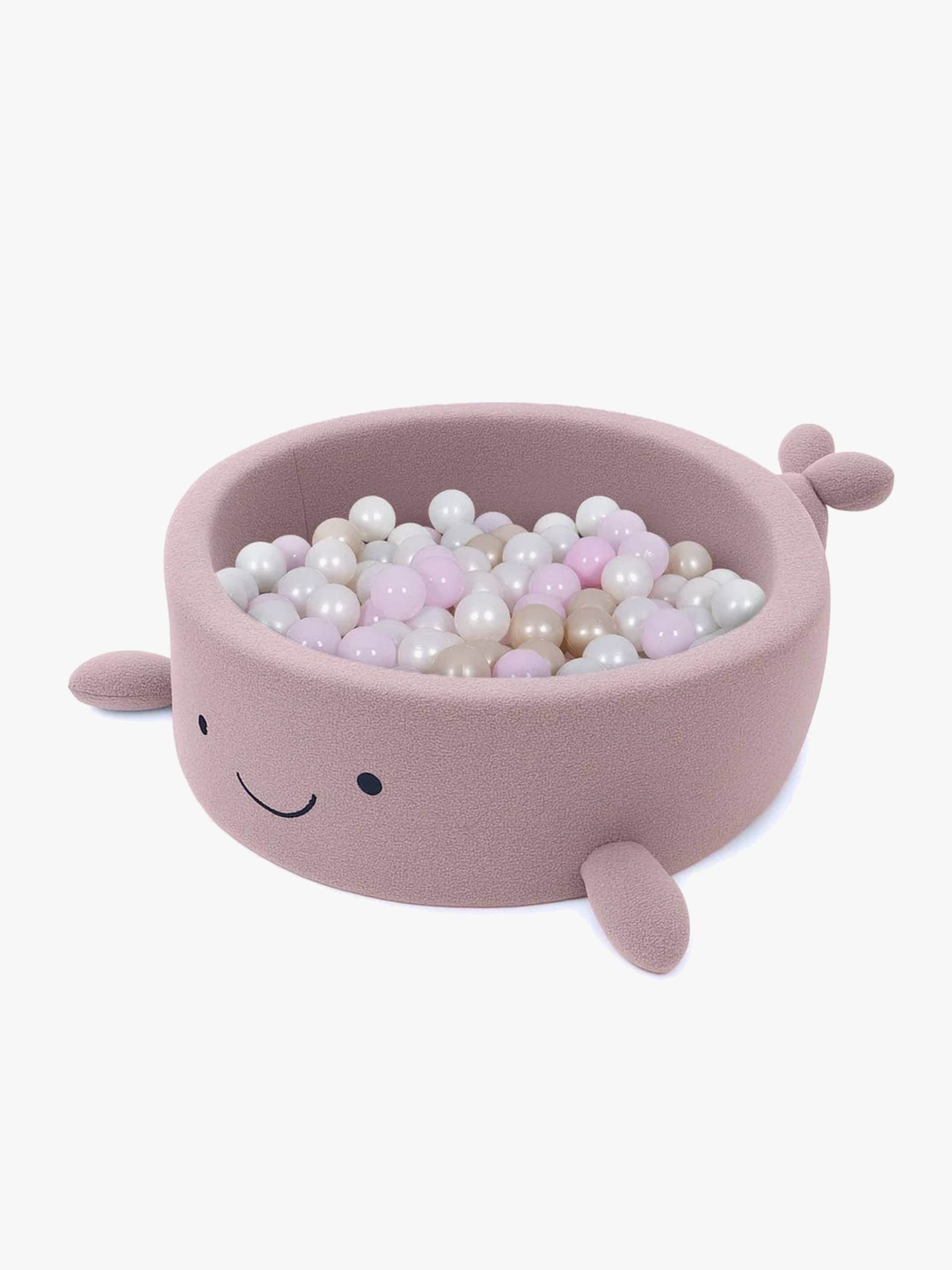 MeowBaby Boucle Whale Bällebad, Raspberry Glaze Pink MeowBaby Boucle Whale Bällebad, Raspberry Glaze Pink von MeowBaby