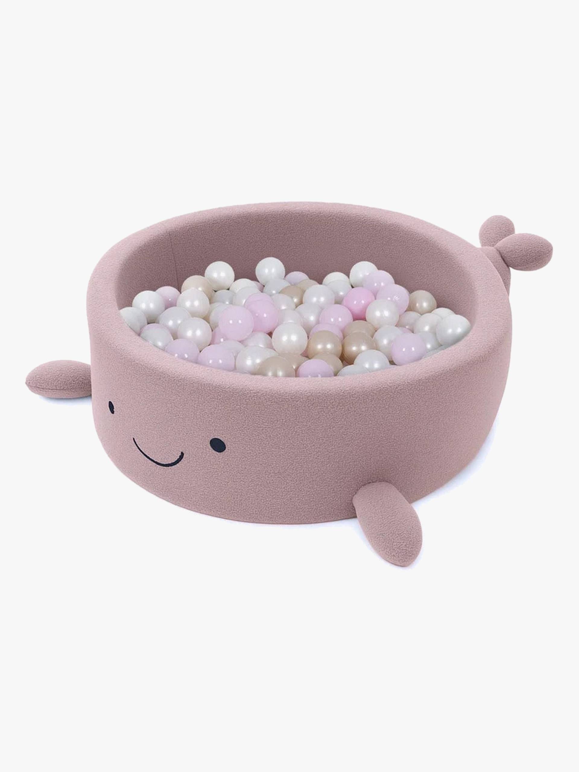 MeowBaby Boucle Whale Bällebad, Raspberry Glaze Pink MeowBaby Boucle Whale Bällebad, Raspberry Glaze Pink von MeowBaby
