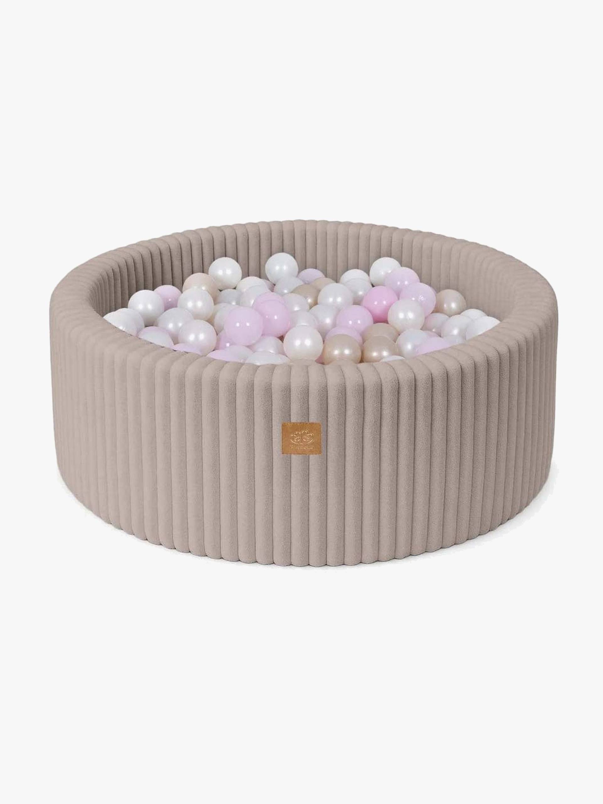 MeowBaby Churros Bällebad Pebble Beige, Pink/Gold MeowBaby Churros Bällebad Pebble Beige, Pink/Gold von MeowBaby