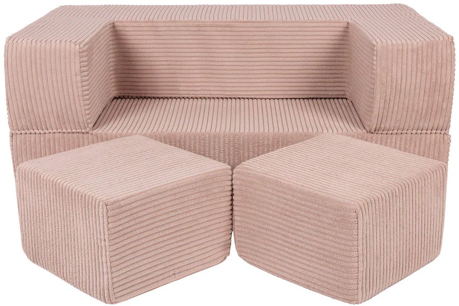 Meowbaby Aesthetic Cube Sofa, Puderrosa, Kindersofa, Kindercouch, Kinder von MeowBaby