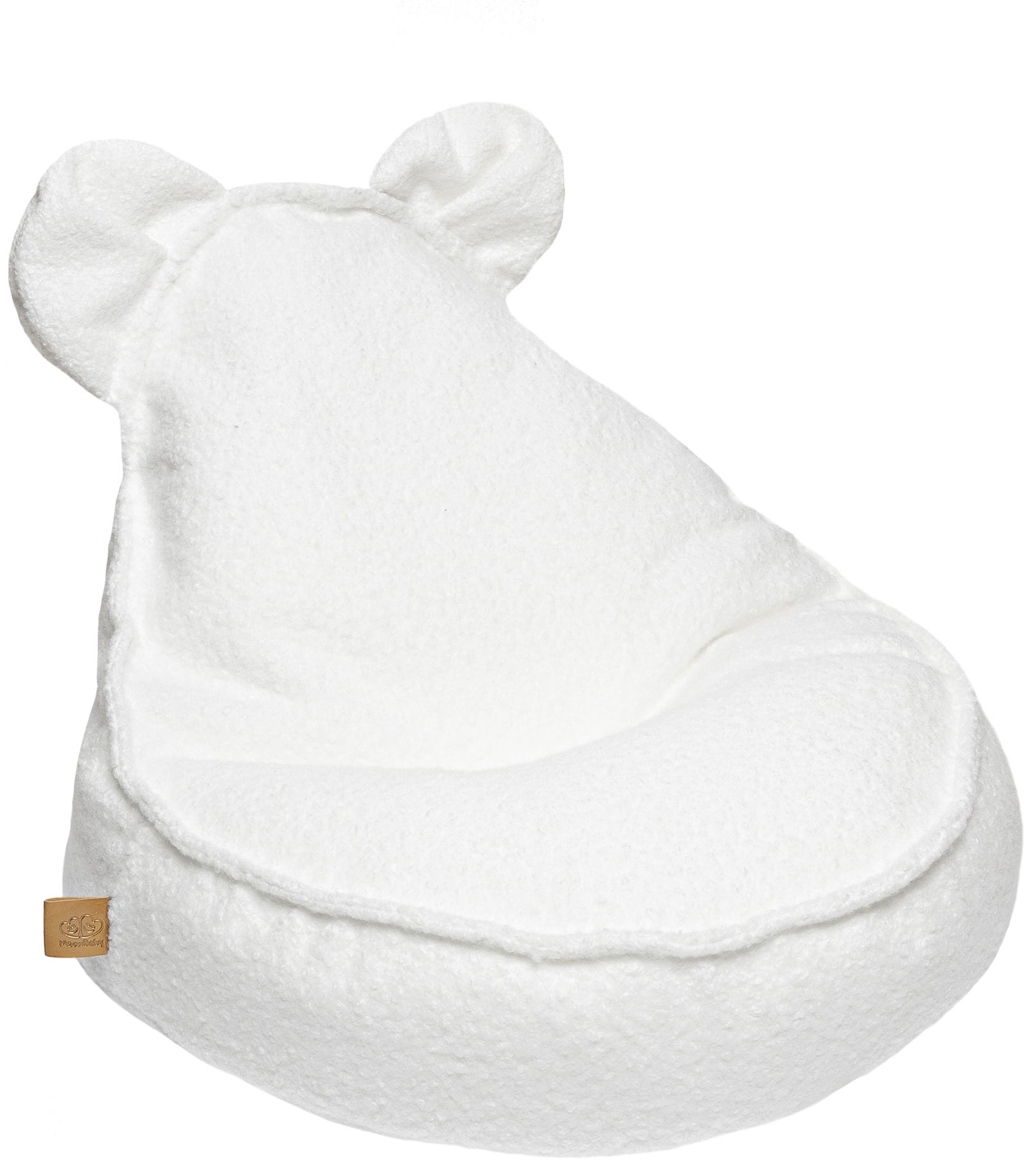 Meowbaby Boucle Sitzsack Teddy, Weiß von MeowBaby