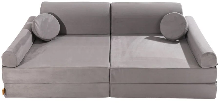 Meowbaby Premium Slimcord Sofa, Grau, Kindersofa, Kindercouch, Kinder von MeowBaby