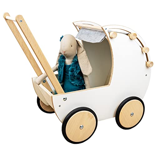 Meppi Puppenwagen Koala aus Holz für Babypuppen bis 40 cm von Meppi