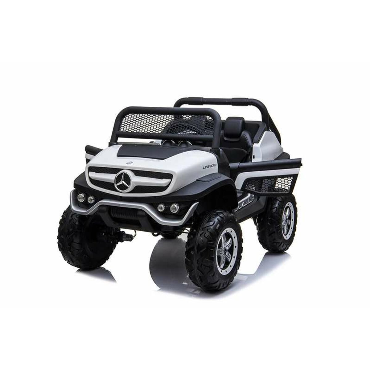 Children's Electric Car Mercedes Benz Unimog White 12 V von Mercedes Benz