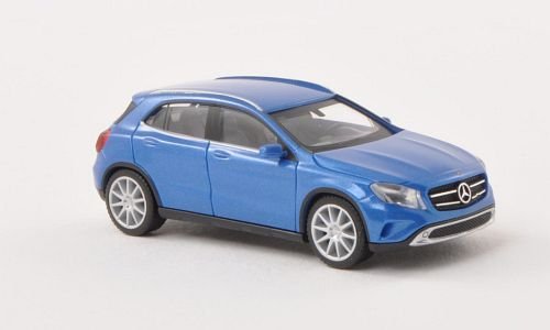 Mercedes GLA-Klasse (X156), met.-blau , Modellauto, Fertigmodell, Herpa 1:87 von Mercedes