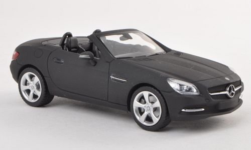 Mercedes SLK-Klasse (R172), matt-schwarz , Modellauto, Fertigmodell, Schuco 1:43 von Mercedes-Benz