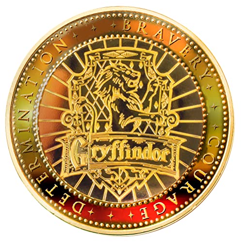 Merchoid Harry Potter Collection: Gryffindor limitierte Auflage, individuell nummeriert, goldfarben, Sammelmünze, Serie 1 Nummer 1 von Merchoid