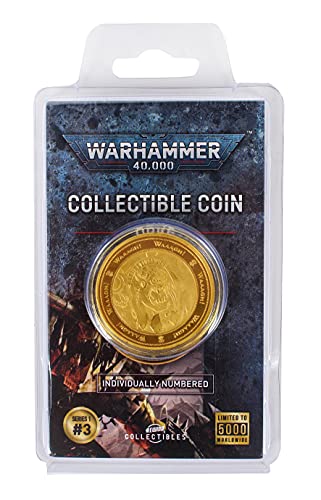 Merchoid Warhammer 40.000: Ork Limited Edition individuell nummerierte goldfarbene Münze Serie 1 Nummer 5 von Merchoid