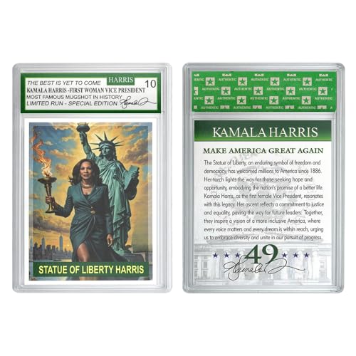 1 x 2024 US-Präsident Status Liberty of Kamala Harris Bewertungskarte Sammelkarte Fan-Gedenkgeschenk 1 x 2024 US-Präsident Status Liberty of Kamala Harris Bewertungskarte Sammelkarte Fan-Gedenkgeschenk von Mercollection