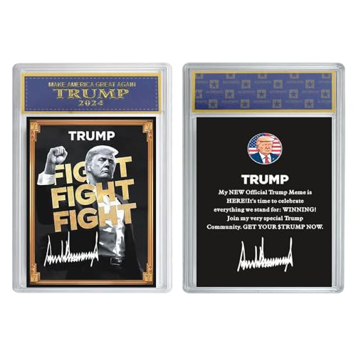 1 x Donald Trump Sammelkarte 2025 Der 47. US-Präsident Fight Stand Starke Sammlung Fan Geschenke von Mercollection