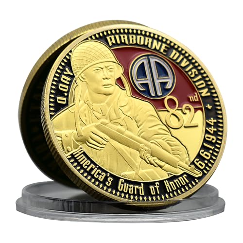 1944 WWII American Guard of Honor Gedenkmünze Metallmedaille Airbone Division D.Day Challenge Coin von Mercollection