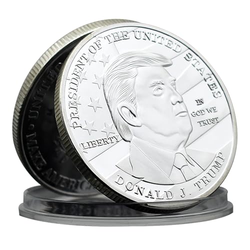 2024 47th US President Donald Trump Challenge Coin Metal Medal Decoration in God We Trust Collection Fans Geschenk von Mercollection