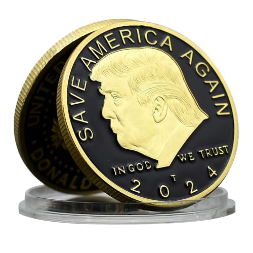 2024 47th US President Donald Trump Challenge Coin Metal Medal Decoration in God We Trust Collection Gift von Mercollection