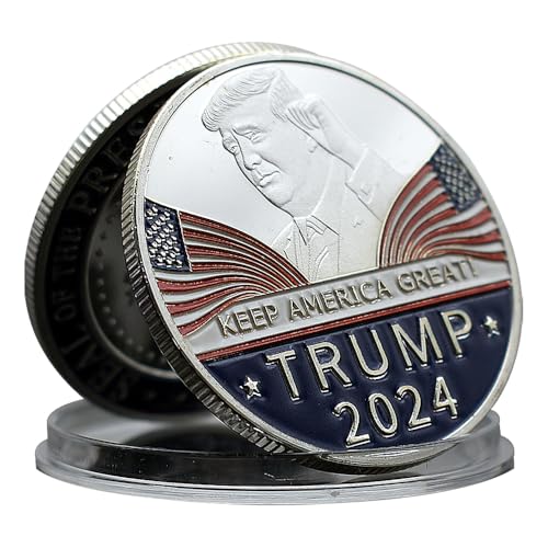 2024 Donald Trump Challenge Coin 47th President of The United States Metal Memorial Medal Fans Collection Gift von Mercollection