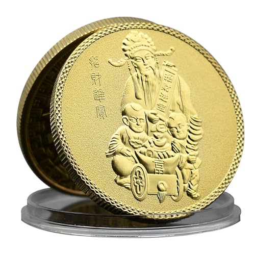 China God of Wealth Lucky Coin Metal Home Decoration Crafts Commemorative Coin Collection von Mercollection