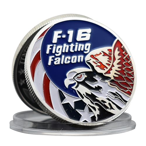 F-16 Fighter Challenge Coin US Air Force Fighting Falcon Fighter Gedenkmünze Sammlung Geschenk von Mercollection