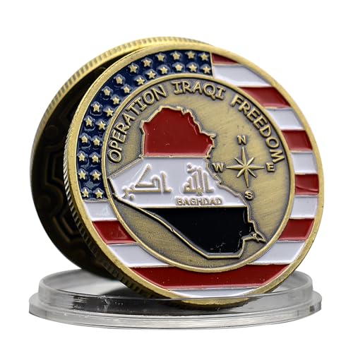 Operation Iraqi Freedom Challenge Coin Bagdad Saint George Pray for US Metal Badge Collectible Gift von Mercollection