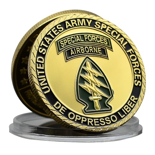 United States Army Special Forces Airborne Gedenkmünze Metall 1775 DE Oppresso Liber Herausforderung Münze Sammlung Geschenk von Mercollection