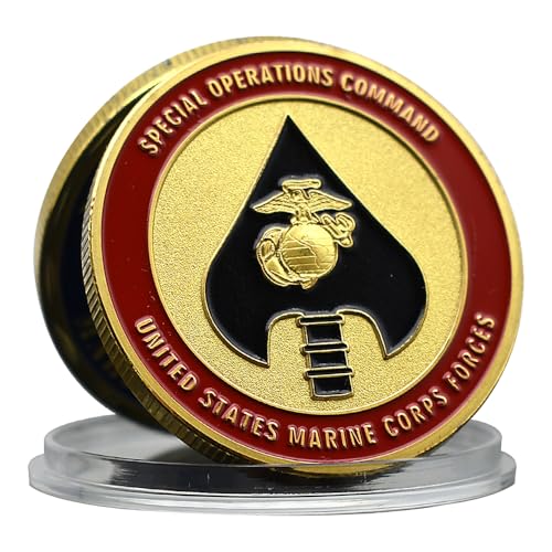 United States Marine Corps Challenge Coin 2ND Marine Division Metal Medal with Plastic Case Art Craft von Mercollection