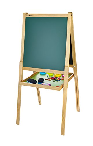 LEOMARK Maltafel für Kinder - Deluxe Magnettafel - Schreibtafel mit Zubehör, Kindertafel mit Kreide und Magnet von Leomark