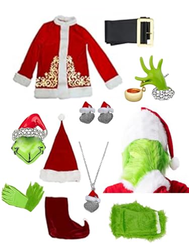 Merrtinus Halloween Costumes, Green Christmas Costumes (C, S) von Merrtinus