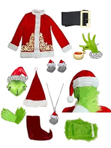 Merrtinus Halloween Costumes, Green Christmas Costumes (D, S) von Merrtinus