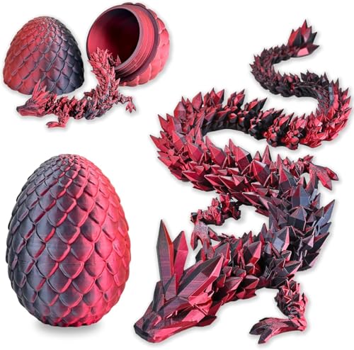 Merrwon Ostern Überraschungs Drachenei Figuren, 3D Gedruckter Beweglicher Drachen Spielzeug Ostern Geschenke Kinder, Schreibtischspielzeug Drachen Ornament für Autos, Büros, Häuser von Merrwon