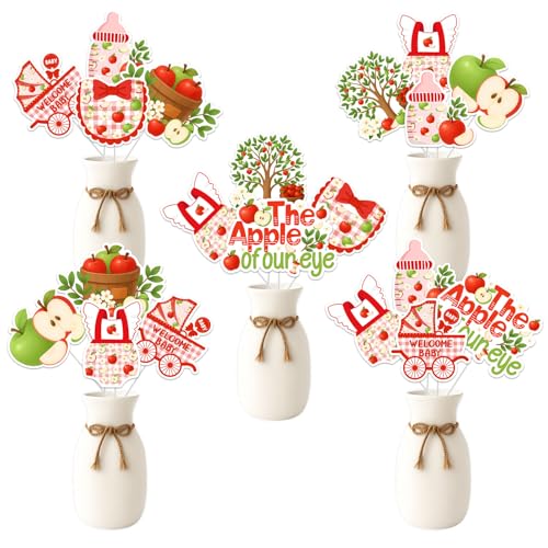 24pcs Apple Centerpieces Sticks Apple of Our Eye Baby Dusche Dekorationen Herbst Apple Tisch Centerpieces Doppelseitig Drucken für Frauen Frucht Thema Baby Dusche Dekorationen Party Supplies 24pcs Apple Centerpieces Sticks Apple of Our Eye Baby Dusche Dekorationen Herbst Apple Tisch Centerpieces Doppelseitig Drucken für Frauen Frucht Thema Baby Dusche Dekorationen Party Supplies von Merrystorm