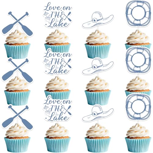36pcs Liebe auf dem See Cupcake Toppers, Bachelorette Dekorationen Camp Party Toppers für Frauen Hochzeit Braut Dusche Verlobungsdekorationen Zubehör 36pcs Liebe auf dem See Cupcake Toppers, Bachelorette Dekorationen Camp Party Toppers für Frauen Hochzeit Braut Dusche Verlobungsdekorationen Zubehör von Merrystorm