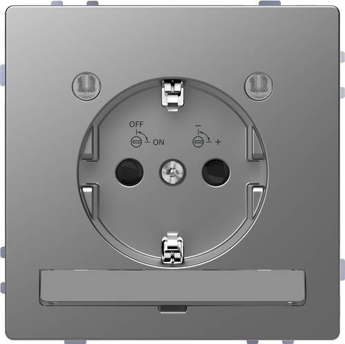 Merten Steckdose System Design Edelstahl MEG2304-6036 von Merten