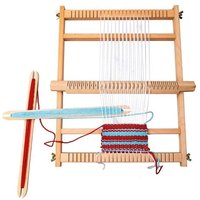 Bino 82148 - Genius Kid, Loom, Webstuhl mit Wolle, Webrahmen, Handarbeit, Motorikspielzeug, Kreativ-Set von Mertens