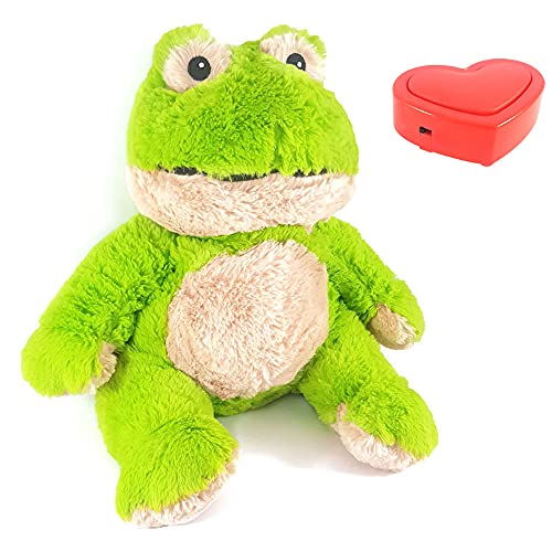 Message in a Cuddle Kuscheltier Frosch mit aufgezeichneter Botschaft | Frosch 45cm | Mit Voice Recorder | Deine eigene Stimme | Geschenk - Valentinstag - Geburtstag - Jahrestag - Muttertag von Message in a Cuddle