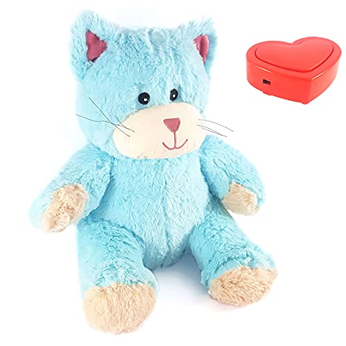 Message in a Cuddle Kuscheltier Katze mit Ihrer gesprochenen Nachricht | Katze 45cm | Mit Voice Recorder | Deine eigene Stimme | Geschenk - Valentinstag - Geburtstag - Jahrestag - Muttertag von Message in a Cuddle