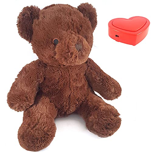 Message in a Cuddle Kuscheltier Teddy Bär mit Sprachnachricht | Bär (braun) 45cm | Mit Voice Recorder | Deine eigene Stimme | Geschenk - Valentinstag - Geburtstag - Jahrestag - Muttertag von Message in a Cuddle