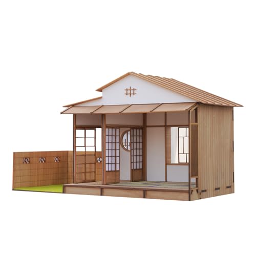 MetaHrystynx 3D Miniatur Holz Architektur Puzzles 1:12 Maßstab Holz Hand Gefertigte Raumkits im Japanischen Stil Kreative Miniatur-Szene Montage-Kits von MetaHrystynx