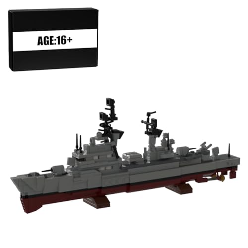 MetaHrystynx Class 103 Marineschiff Modellbausatz, MOC Schiff Bausteine Set, Schiffmodellbausätze, Militärspielzeug für Erwachsene, 376 Teile von MetaHrystynx