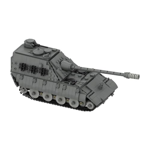 MetaHrystynx Militär E-100 Panzerzerstörer Modellbausatz, MOC Militärblocksatz, Militärischer Baustein-Spielzeug für Erwachsene, Dekorationen, 869 Telie von MetaHrystynx