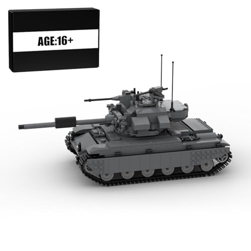MetaHrystynx Militärische Centurion Kampfpanzer Modellbau-Bausteine Set, MOC 153979 Militärisches Panzermodellbausätze, 1:30 Armee-Panzer Modell, Militärspielzeug für Erwachsene, 1152 Teile von MetaHrystynx