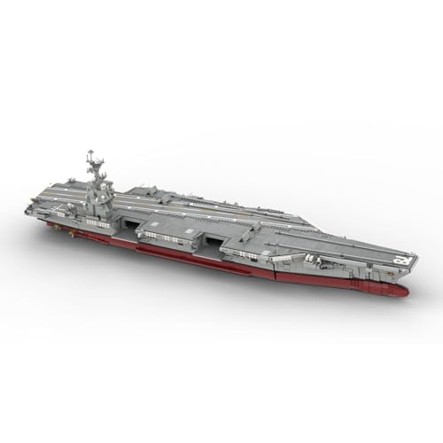 MetaHrystynx Nuklear angetriebener US. Navy Aircraft Carrier Building Blocks, Maßstab 1:300 MOC-192566 Militärische Bausätze, 6361 Teile von MetaHrystynx