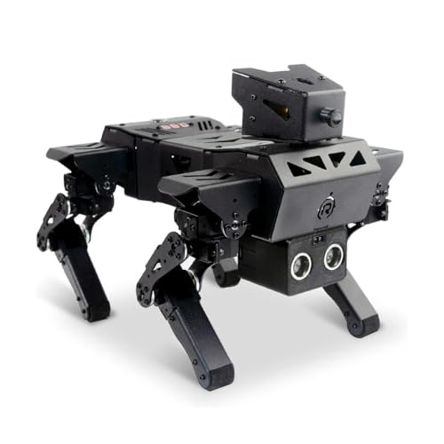 MetaHrystynx STEM-Lernspielzeug Programmierung Hund Roboter, Roboter-Hunde-Set, Smartphone-Steuerung, HD-Kamera and Steuerung des Neigungswinkels, Lernspielzeug, Graphische Version von MetaHrystynx