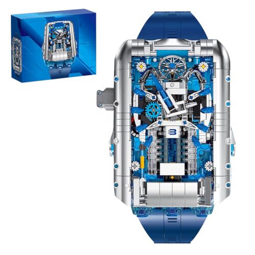 MetaHrystynx Simulierte mechanische Uhren-Bauklötze, Realistische kreative mechanische Uhren-Baukästen, 1006 Teile, Dynamische Version von MetaHrystynx