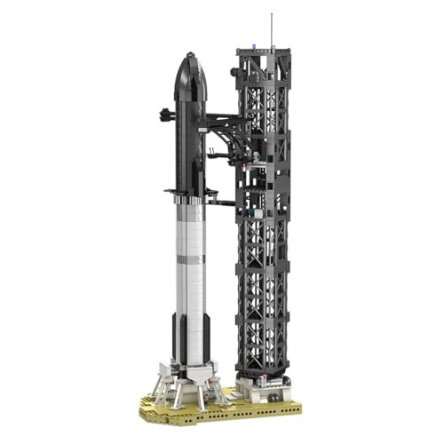 MetaHrystynx Sternenschiff-Raketen-Modellbauklötze-Set, MOC-Flugzeug-Modellbauklötze für Erwachsene, DIY-Kreativbaukästen, Perfekte Heim-Ornamente, 1778 Teile von MetaHrystynx