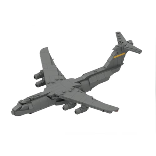 MetaHrystynx US Militärische C-5 Galaxy | Cargo Transportflugzeuge Modellbausatz, 1/300 MOC-163191 Armee Modellbausatz, Baustein-Spielzeug für Erwachsene, 367 Telien von MetaHrystynx