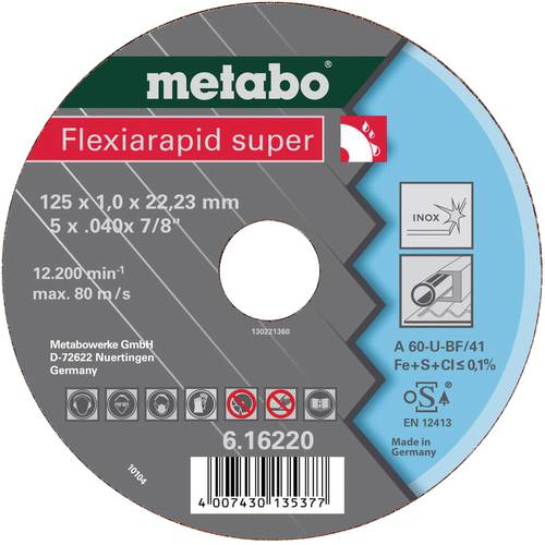 Metabo 616208000 Trennscheibe gekröpft 115mm 25 St. Stahl von Metabo